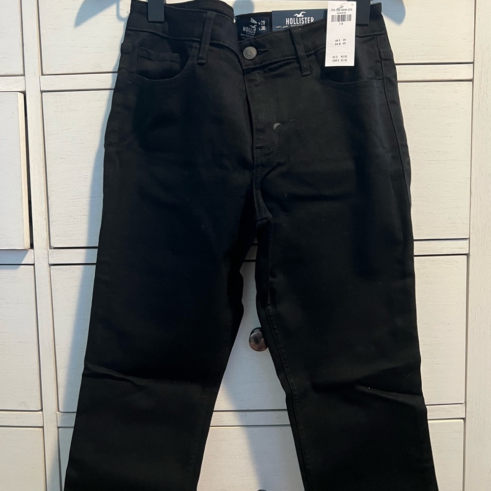 NWT Hollister plain black jeans